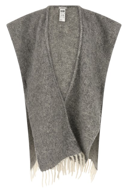 Cappa filato bouclé - Grigio