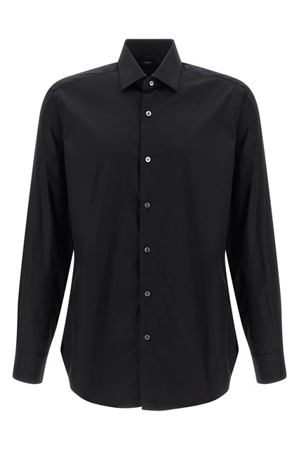 Camicia cotone stretch - Nero (43 cm)