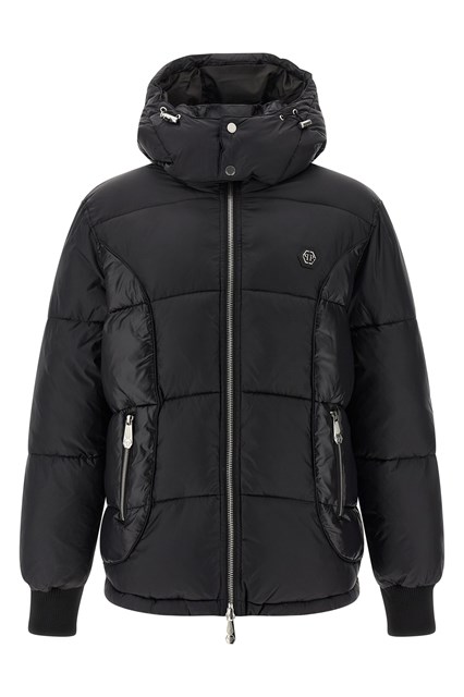 Piumino patch logo - Nero