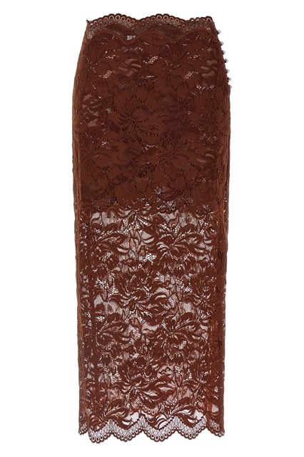 Gonna pizzo - Marrone (36 FR)