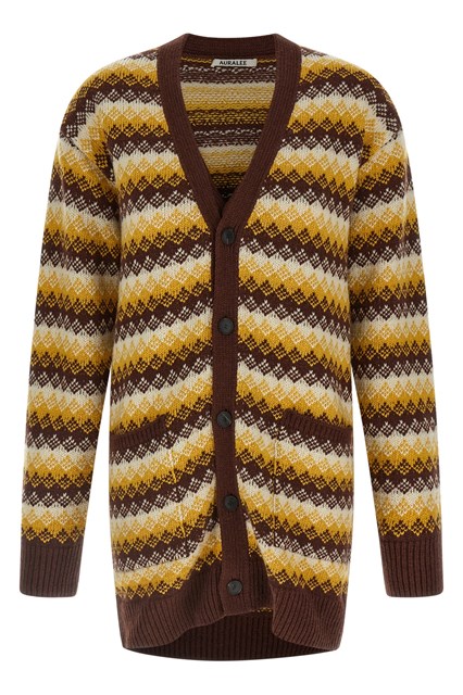 Cardigan motivo jacquard - Multicolor