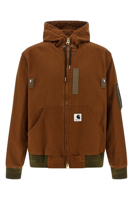 Bomber con cappuccio capsule Sacai x Carhartt Wip - Marrone (3)