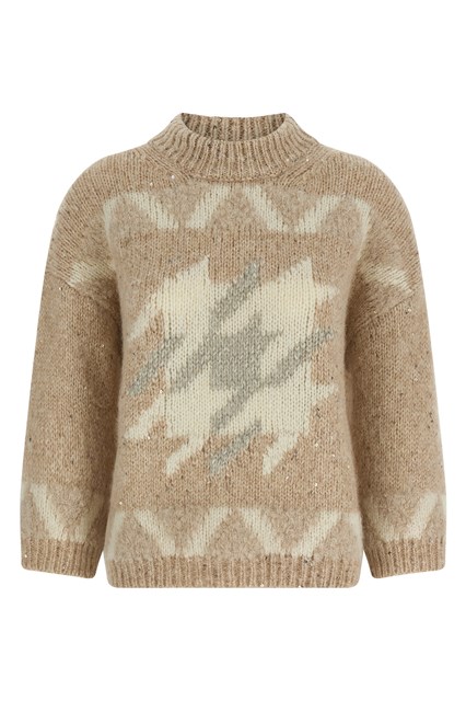 Maglione ricamo 'Punto Luce' - Beige (42 IT)
