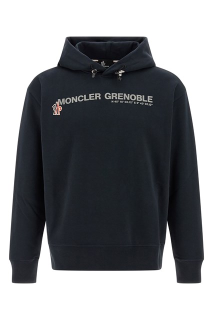 Felpa con cappuccio logo - Blu (M)