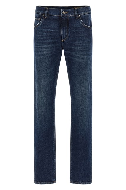 Jeans placca logo - Blu (54 IT)