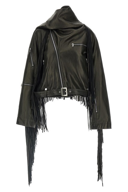 Giacca 'Cropped Scarf Flight' - Nero (U)