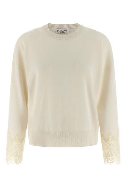 Maglia polsini lavorati - Bianco (XS)