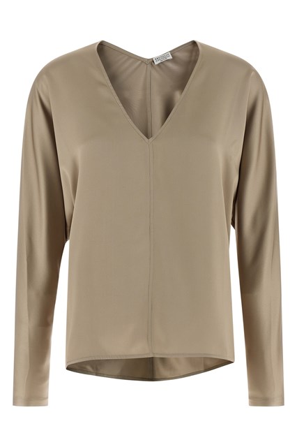 Blusa seta - Beige