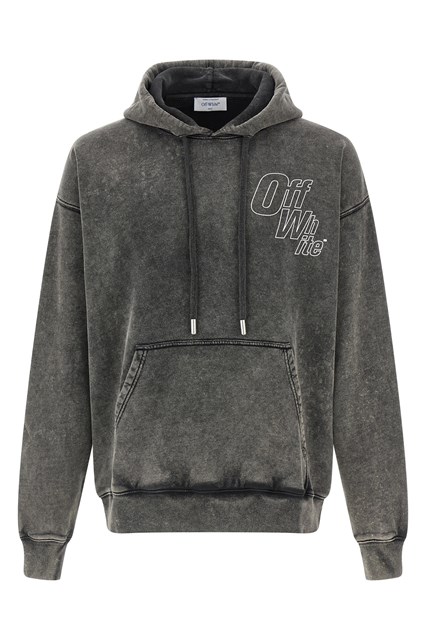 Felpa con cappuccio 'Outline Arrow Skate' - Grigio