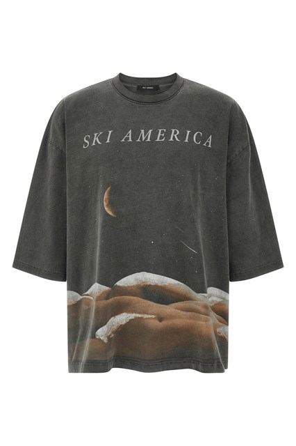 T-shirt 'Ski America' - Grigio