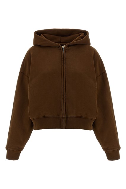 Felpa con cappuccio 'Thermal' - Marrone (XS)