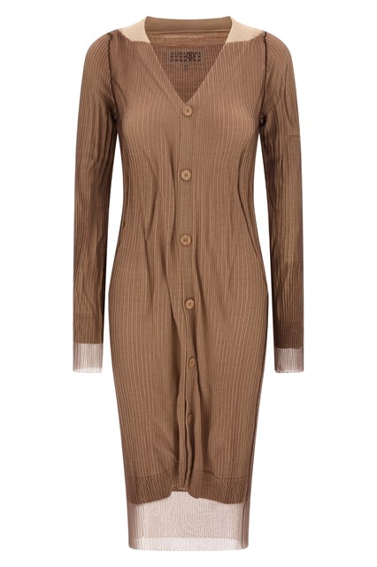 Abito double layer 'Trapped' - Beige (XS)