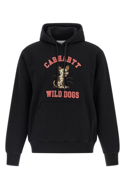 Felpa con cappuccio 'Wild Dog' - Nero (S)