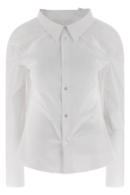Camicia ricamo 'Numeric signature MM6' - Bianco (42 IT)