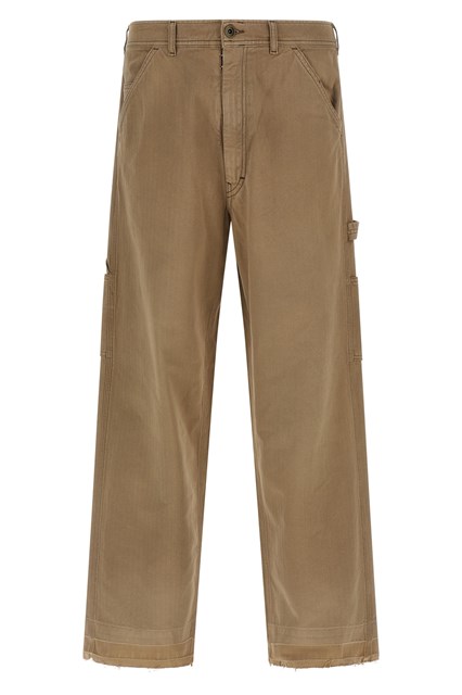 Pantalone spina di pesce - Beige (30)