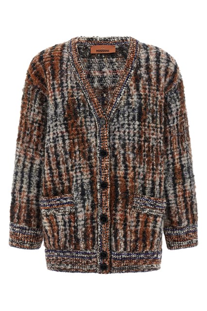 Cardigan lana bouclé - Multicolor (38 IT)