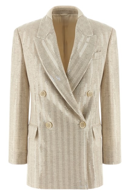 Blazer paillettes - Beige (40 IT)