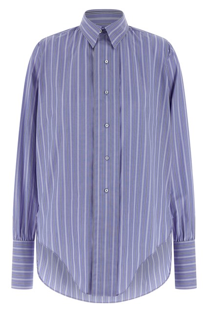 Camicia cotone righe - Azzurro (38 IT)