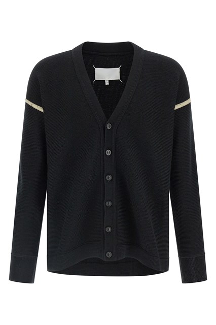 Cardigan toppa gomito - Nero