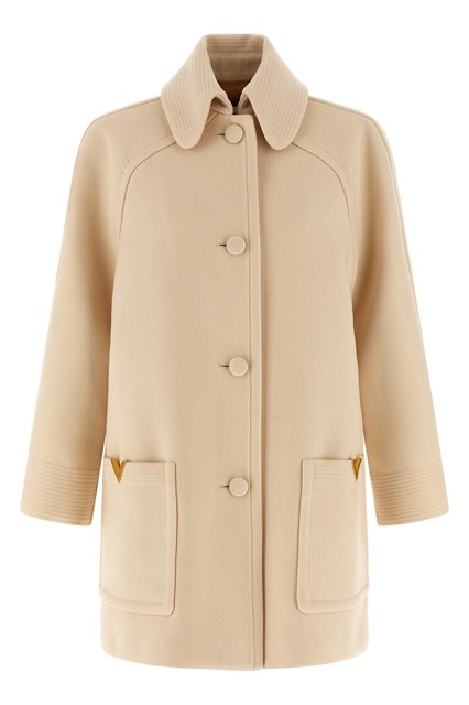 Cappotto Valentino Garavani Wool Drap - Beige (40 IT)