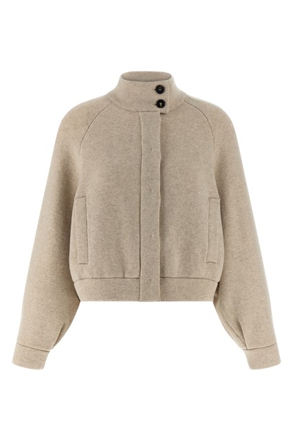 Cardigan 'Shiny Detail' - Beige