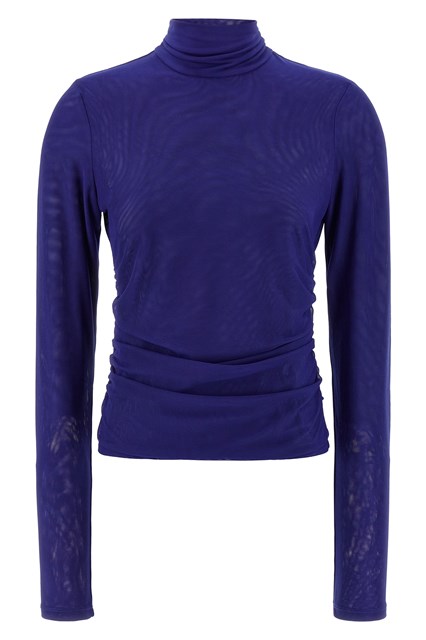 Maglia 'Mesh Rouched' - Blu (36 DE)