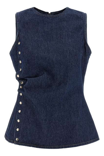 Top 'Denim Buttoned' - Blu (34 DE)