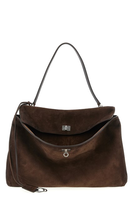 Borsa a spalla 'Rodeo' grande - Marrone (U)