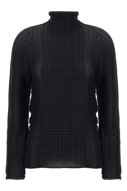 Blusa 'Wooly Pleats' - Nero (2)