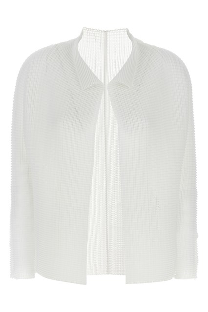 Cardigan 'Wooly Pleats' - Bianco (2)