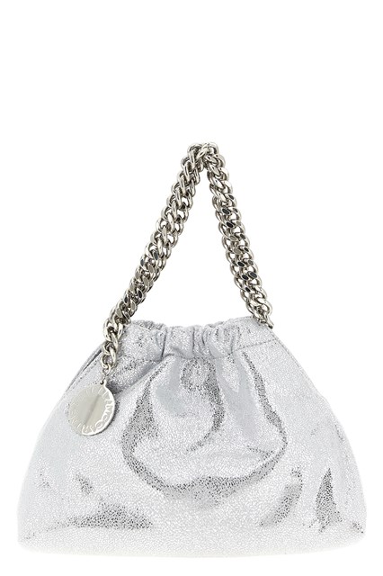 Tracolla 'Falabella Mini Drawstring' - Argento (U)