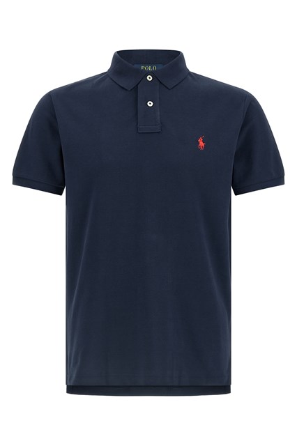 Polo ricamo logo - Blu