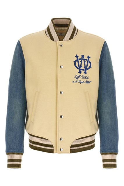 Bomber 'Gothic Wool Denim Varsity' - Multicolor (46 IT)