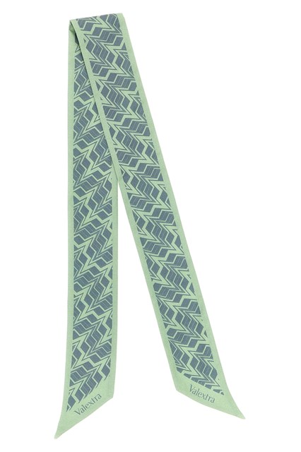 Nastro di seta 'Astratto' - Verde (U)