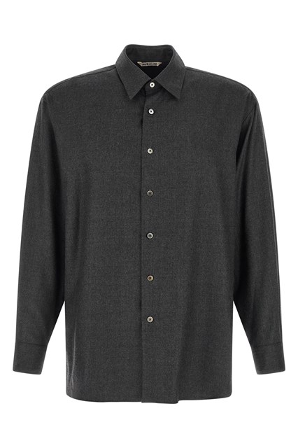 Camicia velluto di lana ultra-fine - Grigio (5)