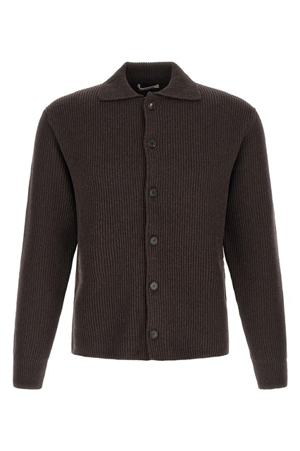 Cardigan lana ultra-fine - Marrone (3)