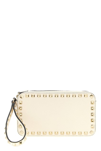 Pochette Valentino Garavani 'Rockstud' - Bianco