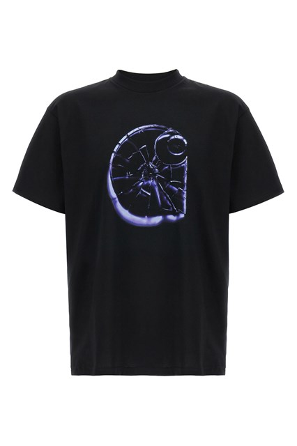 T-Shirt 'Shattered' - Nero