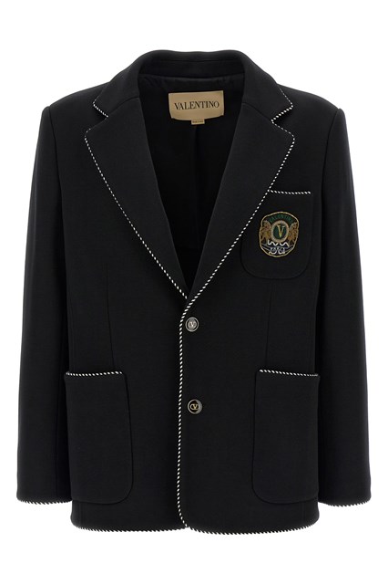 Blazer Valentino Garavini monopetto - Nero (50 IT)