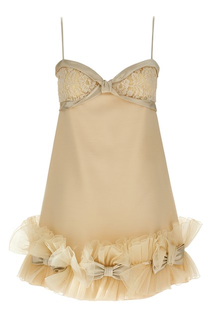 Abito Valentino Garavani ruches plissé - Beige (40 IT)