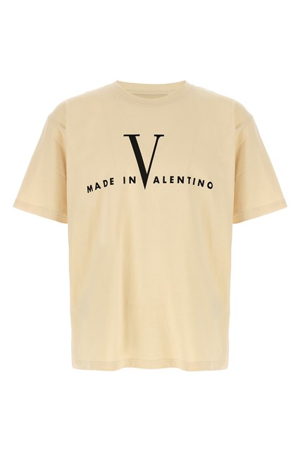 T-Shirt Valentino Garavani 'Made In Valentino' - Beige