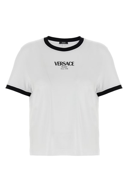 T-shirt logo - Bianco/Nero (38 IT)