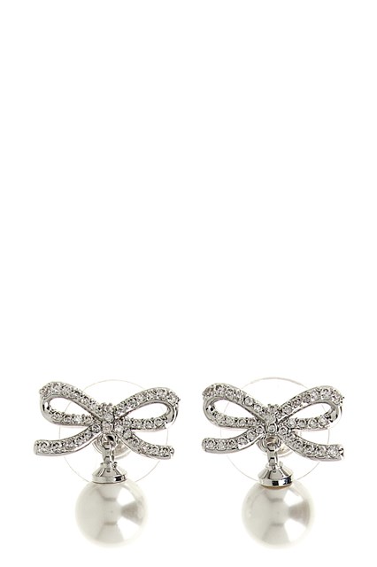 Orecchini 'Bow Pearl' - Argento (U)