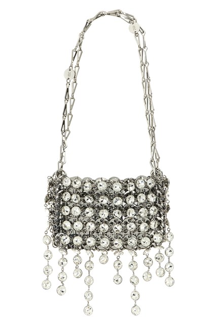 Borsa a spalla '1969 Strass Nano' - Argento (U)