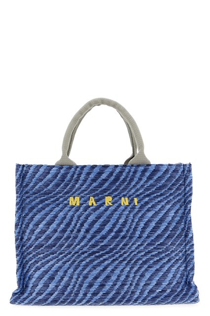 Borsa a mano rafia - Blu (U)