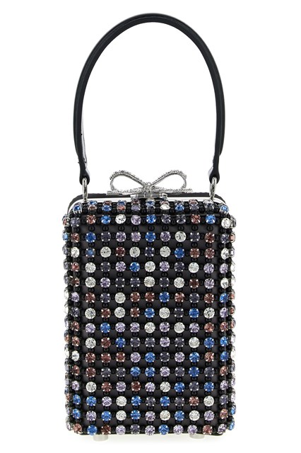 Borsa a mano 'Multi Crystal Chainmail' micro - Multicolor