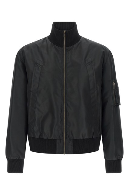 Bomber 'White Stitch Line' - Nero (46 IT)