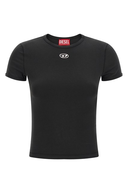 T-shirt 'Uncutieslong-OD' - Nero