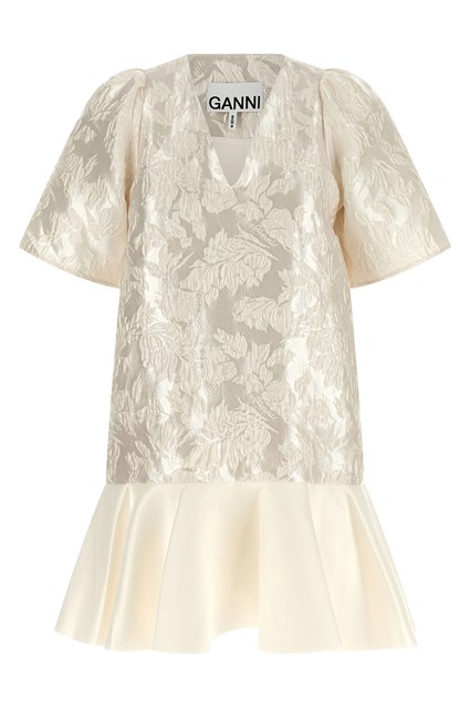 Abito mini 'Satin Cloque' - Bianco (34 EU)