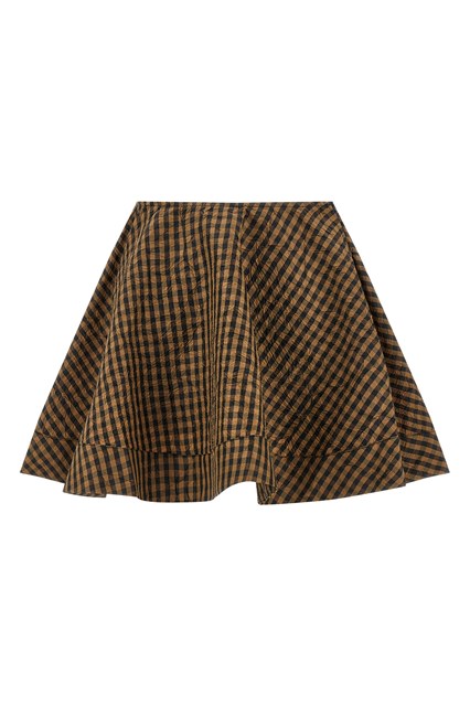 Gonna 'Crinckled Taffetà' - Marrone (36 EU)